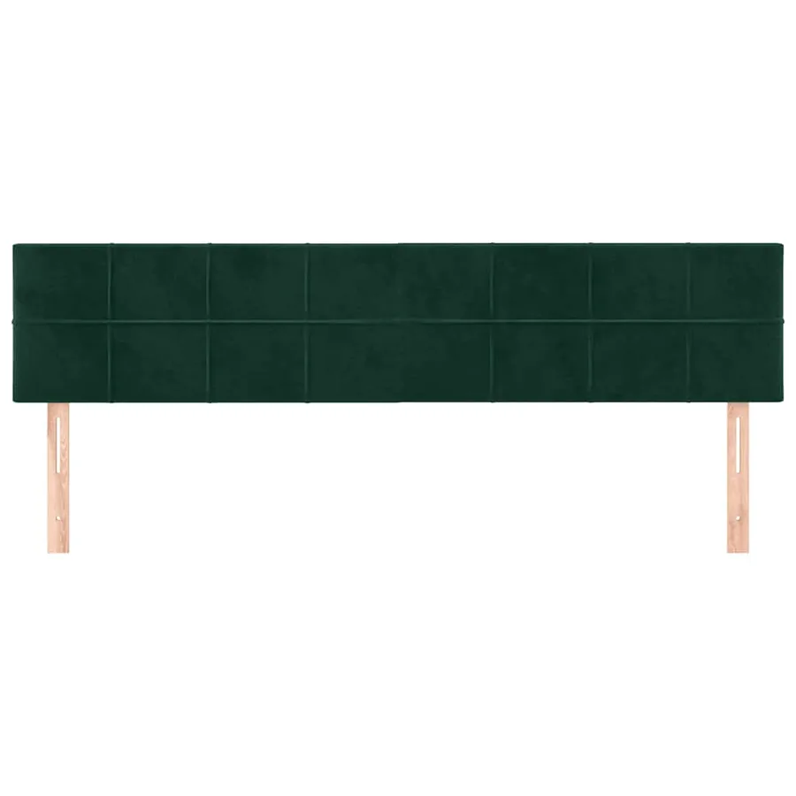 Têtes de lit Vert foncé 160x5x78/88 cm Velours - 3