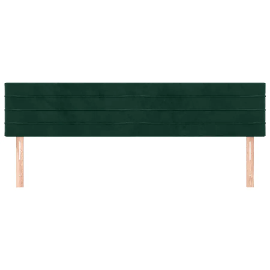 Têtes de lit Vert foncé 160x5x78/88 cm Velours - 3