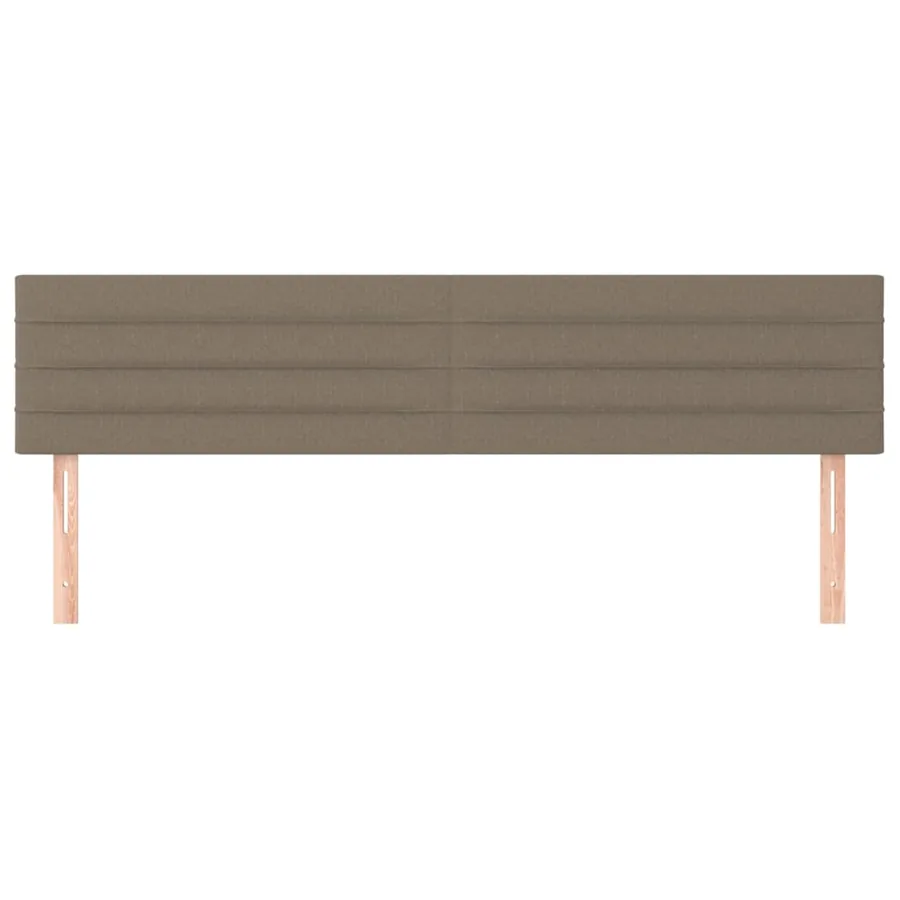 Têtes de lit Taupe 180x5x78/88 cm Tissu - 3