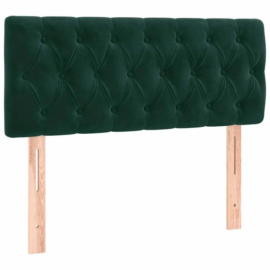 Tête de lit Vert foncé 100x7x78/88 cm Velours - 2