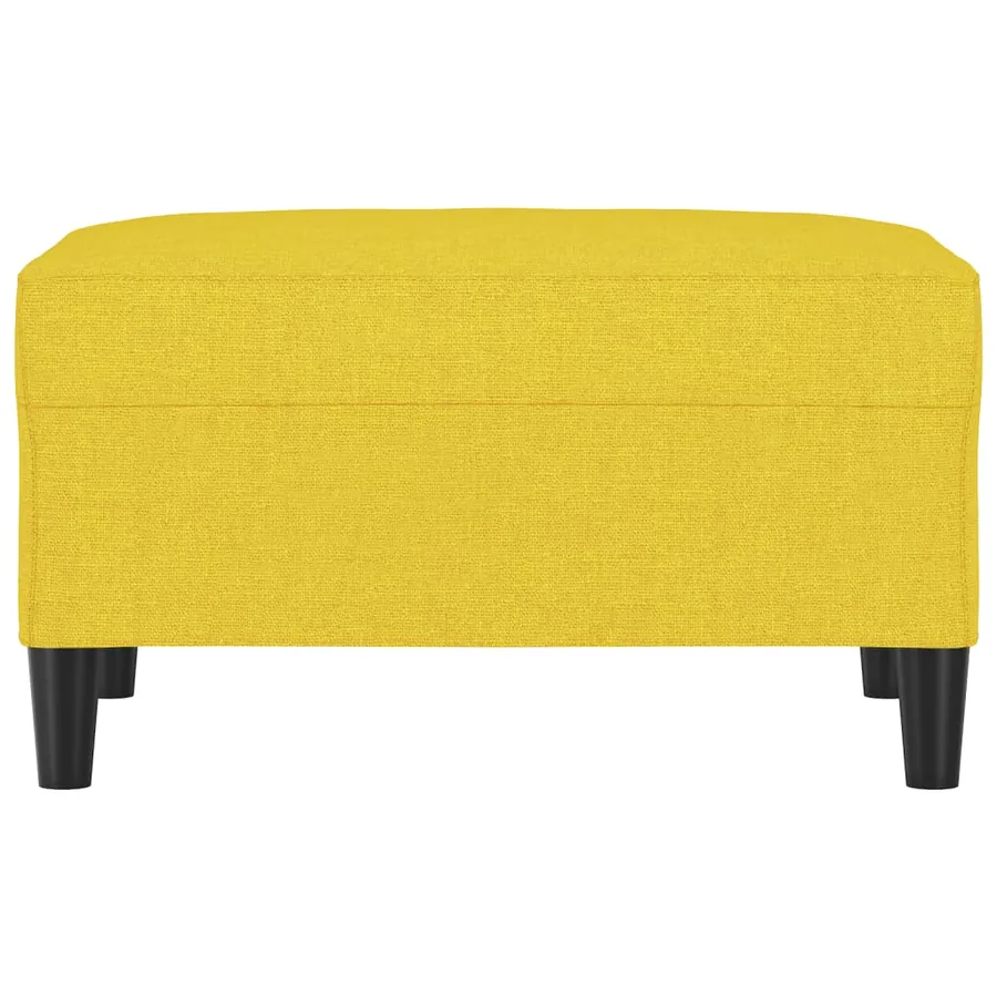 Repose-pied Jaune clair 70x55x41 cm Tissu - 3