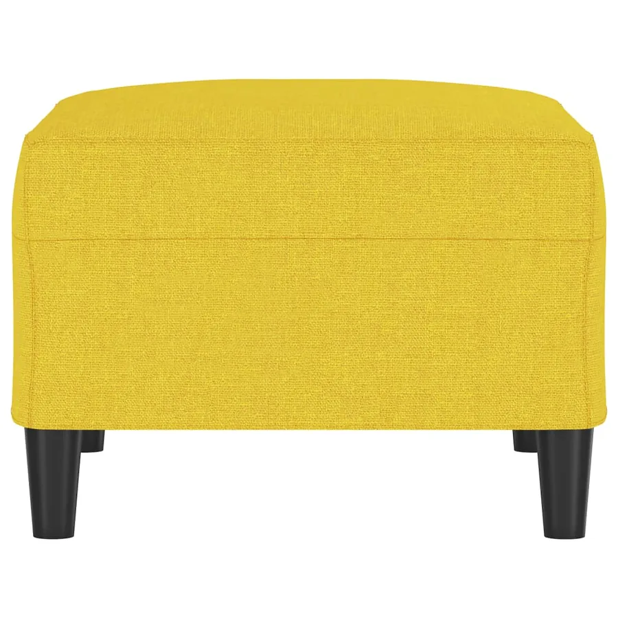 Repose-pied Jaune clair 70x55x41 cm Tissu - 4