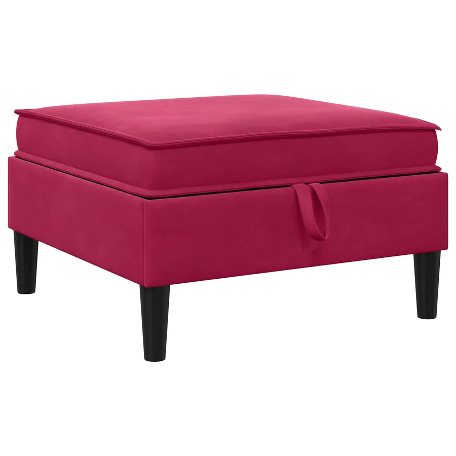 Ensemble de meubles pour le salon 6 pcs Bordeaux Velours - 6