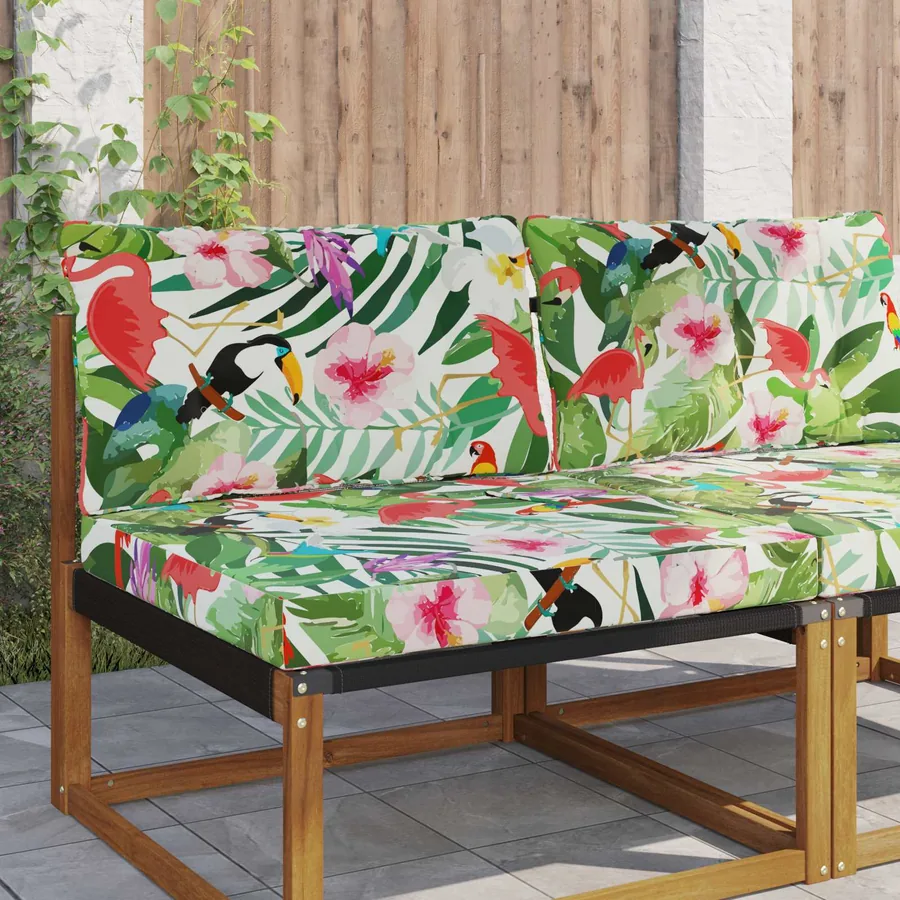 Coussin de canapé d'extérieur Polyester coloré 80 x 68,5 x 8 cm
