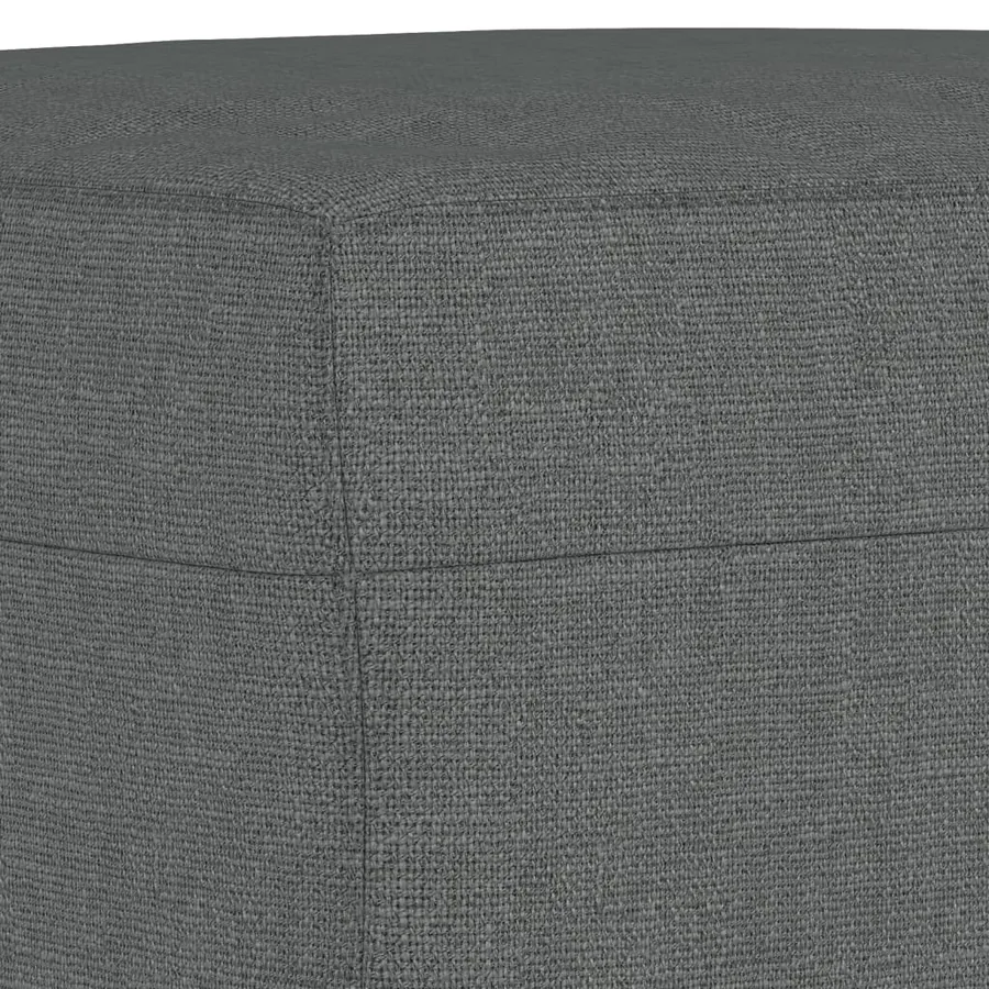 Repose-pied Gris foncé 70x55x41 cm Tissu - 5