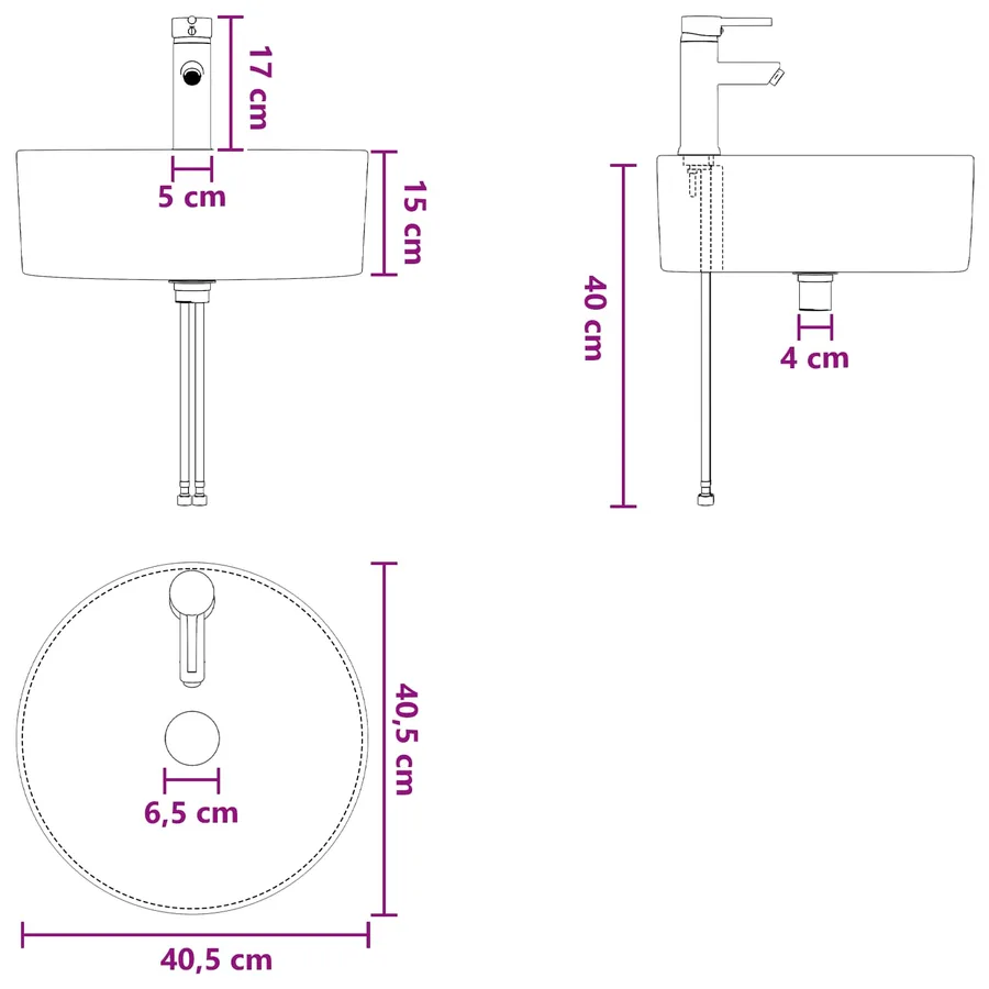 Ensemble de mobilier de salle de bain 2 pcs Chêne noir - 11