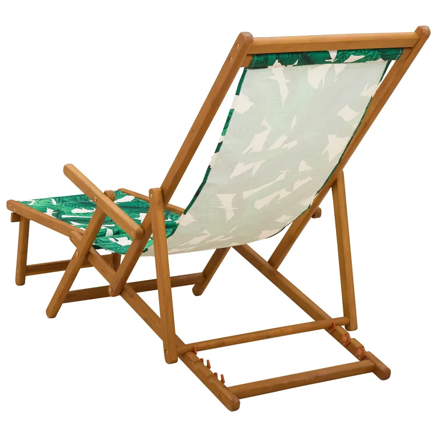 Chaise longue pliante 3 Position Bois d'eucalyptus massif - 5