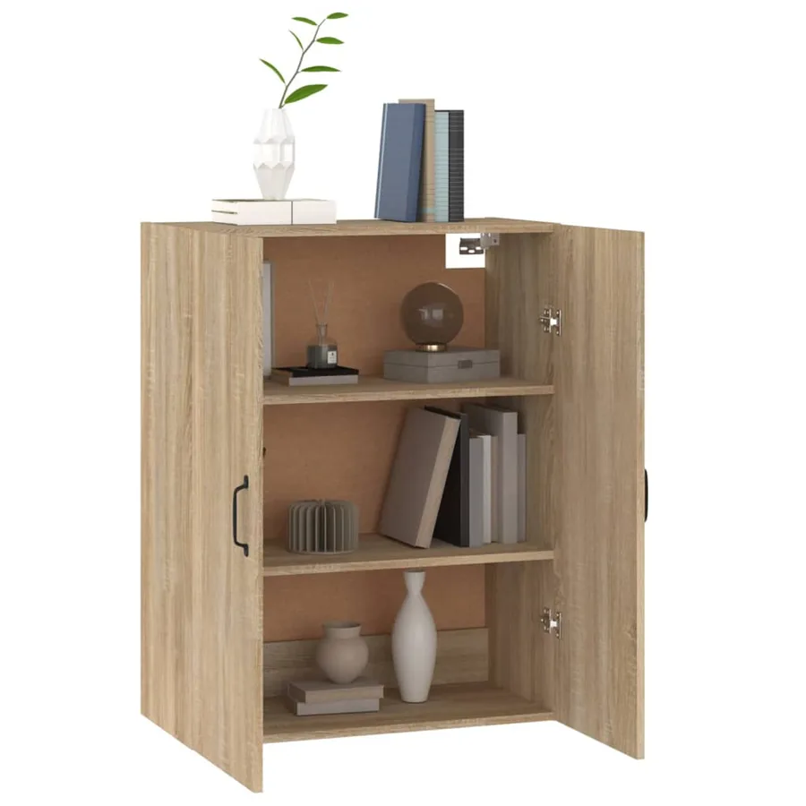 Armoire suspendue Chêne sonoma 69,5x34x90 cm Bois d'ingénierie - 5