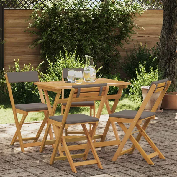 Chaises de bistrot d'extérieur 4 pcs Gris foncé 40 x 53 x 80 cm