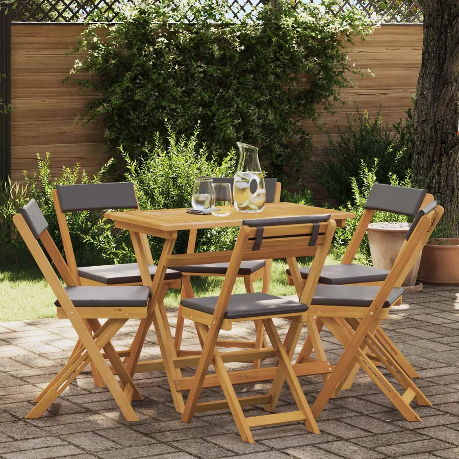 Chaises de bistrot d'extérieur 6 pcs Gris foncé 40 x 53 x 80 cm