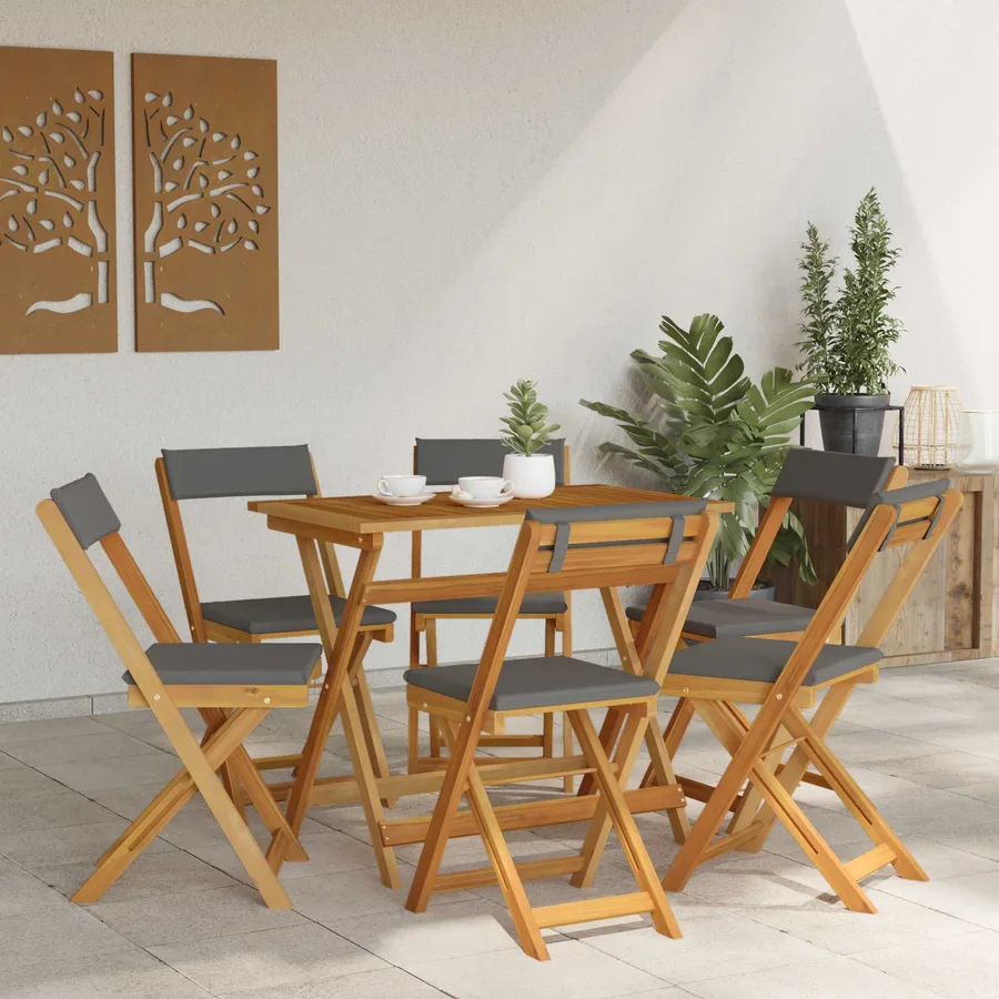 Chaises de bistrot d'extérieur 6 pcs Gris foncé 40 x 53 x 80 cm - 3