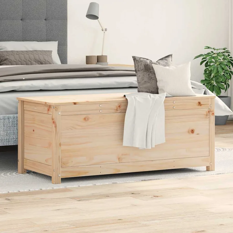 Boîte de rangement 110x50x45,5 cm Bois massif de pin - 3