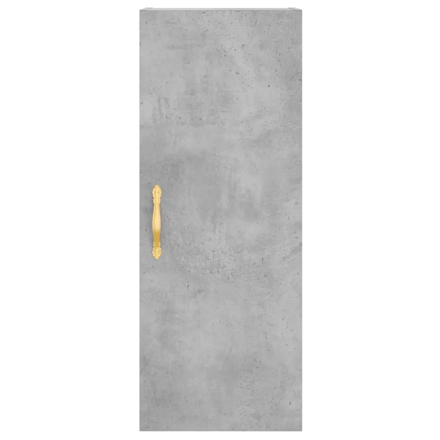Buffet haut Gris béton 34,5x34x180 cm Bois d'ingénierie - 6