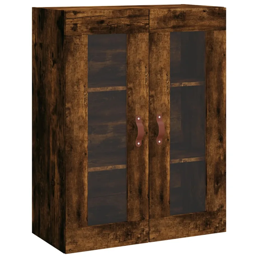 Armoires murales 2 pcs chêne fumé bois d'ingénierie - 5