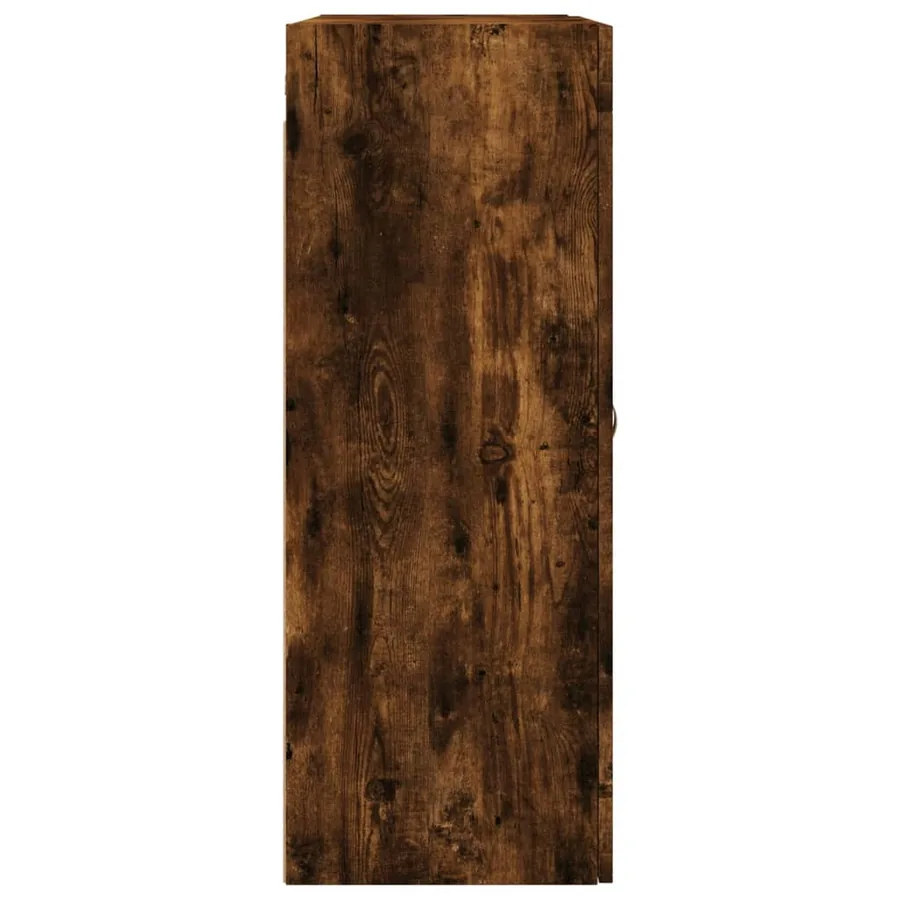 Armoires murales 2 pcs chêne fumé bois d'ingénierie - 7