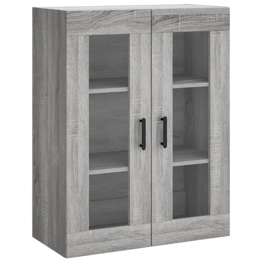 Buffet haut Sonoma gris 69,5x34x180 cm Bois d'ingénierie - 5