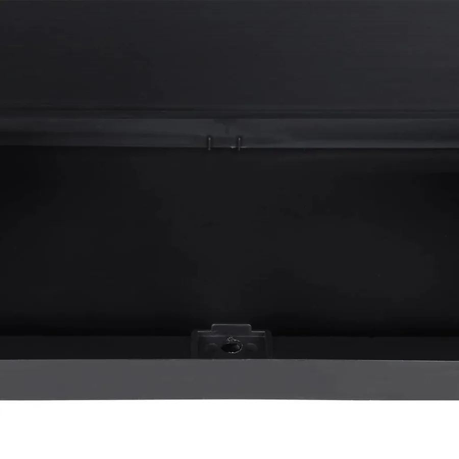Armoire de rangement d'extérieur gris et noir 97x37x85 cm PP - 11
