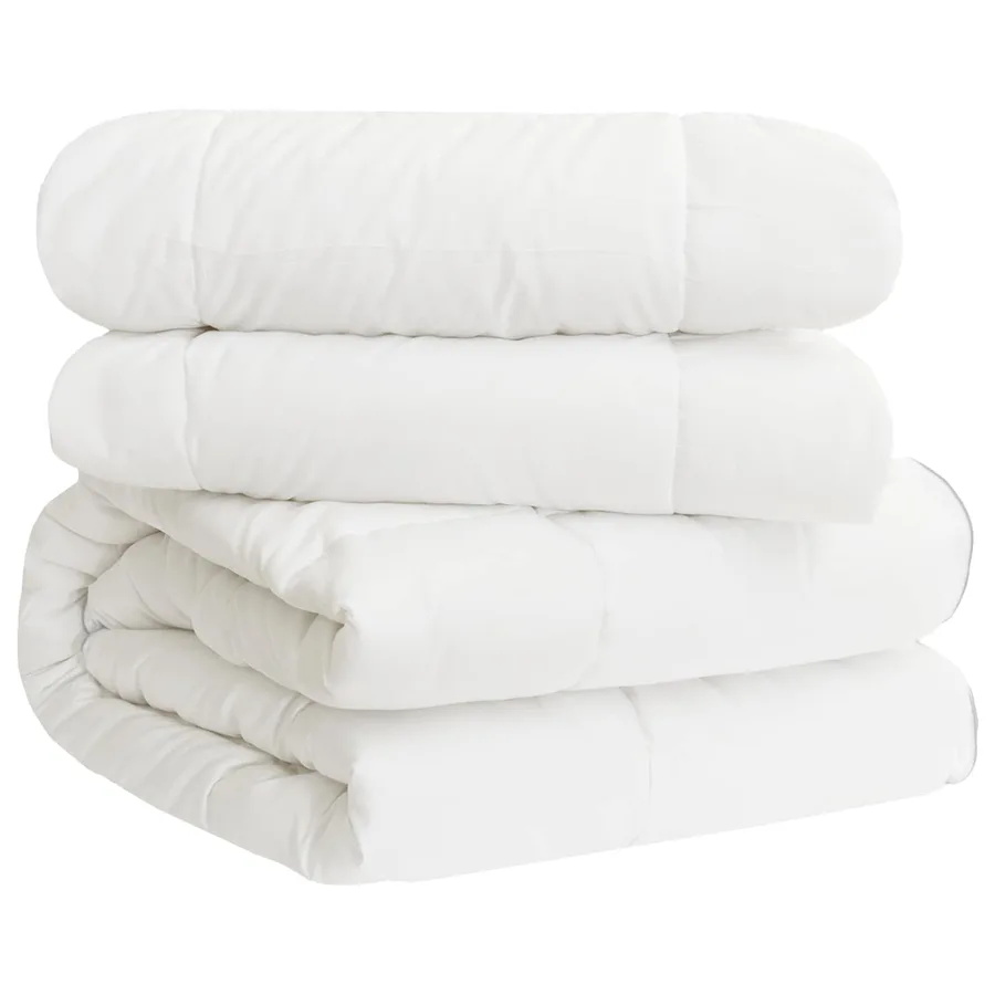 Duvet complet toute l'année Blanc 200 x 200 cm Fibre de bambou - 2