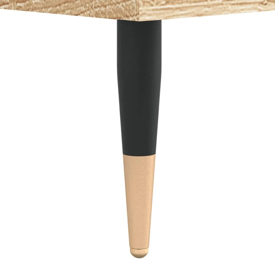 Table basse chêne sonoma 104x60x35 cm bois d'ingénierie - 9