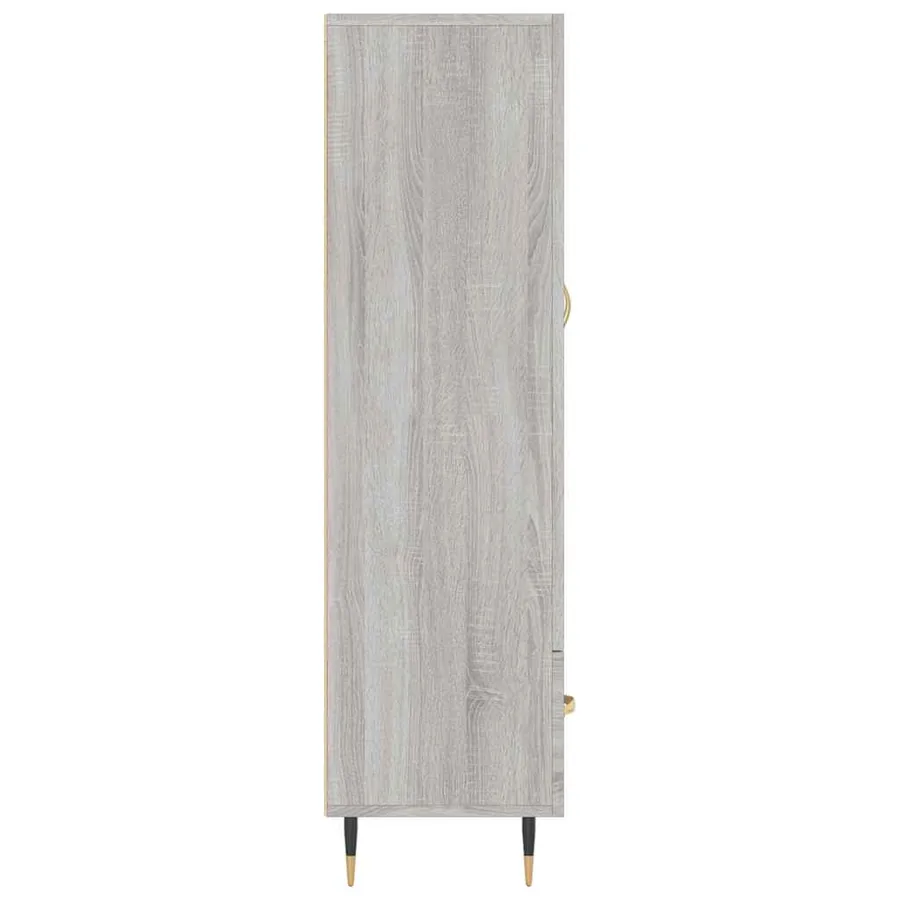 Buffet haut sonoma gris 69,5x31x115 cm bois d'ingénierie - 7