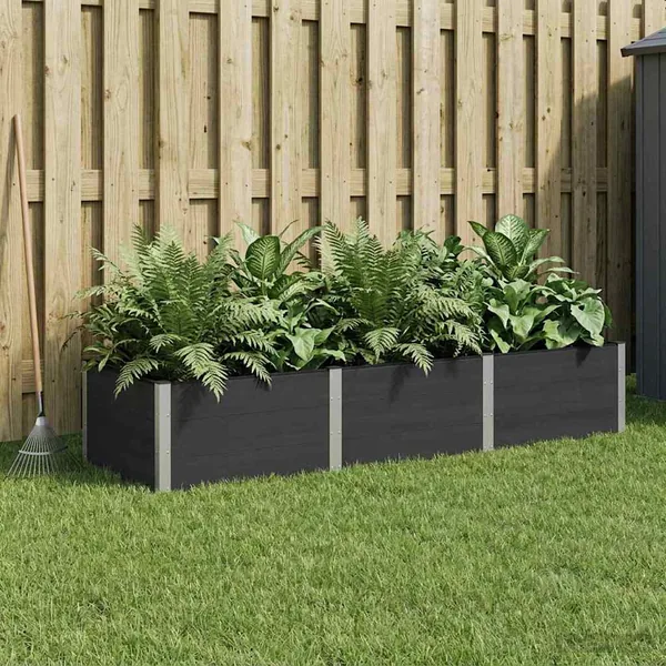 Jardinière surélevée Noir 300 x 100 x 54 cm