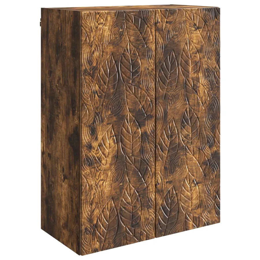 Armoire Murale Chêne fumé 66 x 34,5 x 90 cm Bois d'ingénierie - 2