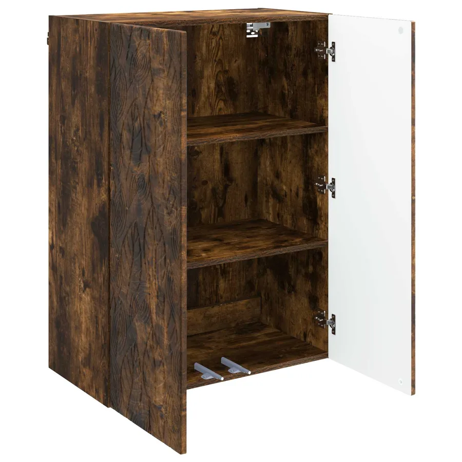 Armoire Murale Chêne fumé 66 x 34,5 x 90 cm Bois d'ingénierie - 3