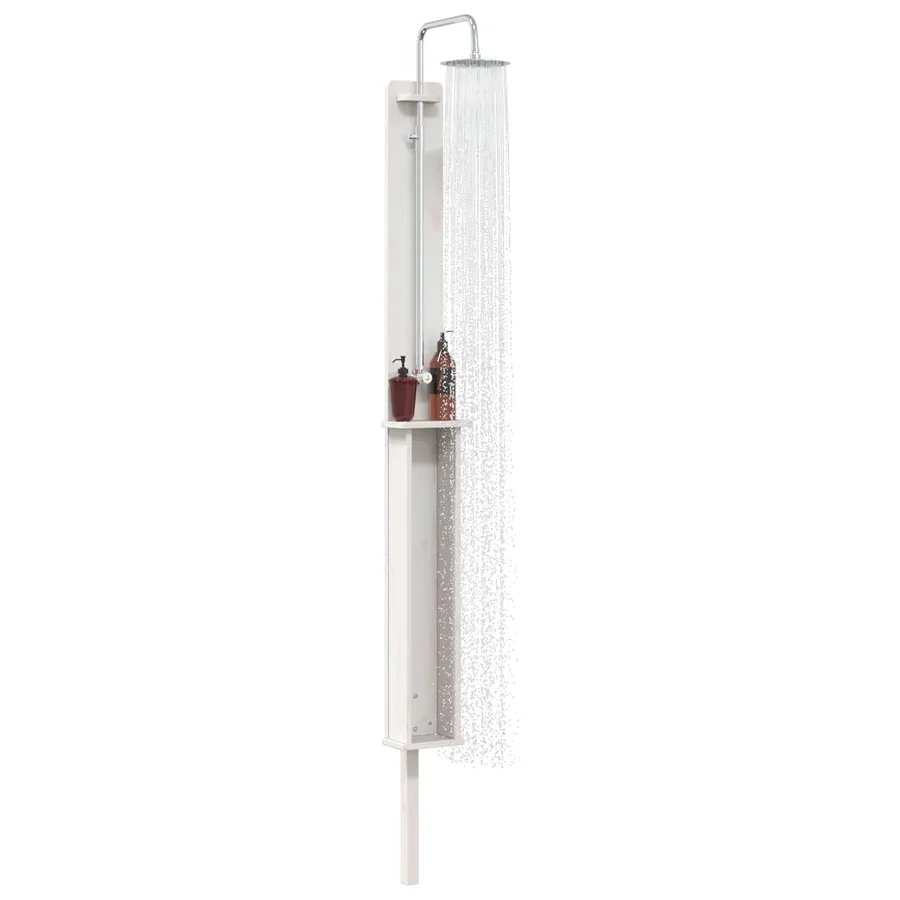 Douche d'extérieur 246 cm Blanc - 3