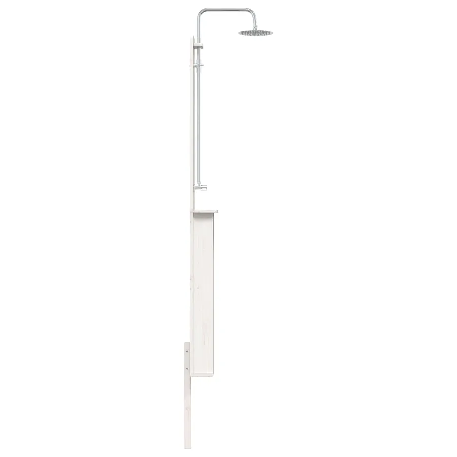 Douche d'extérieur 246 cm Blanc - 5