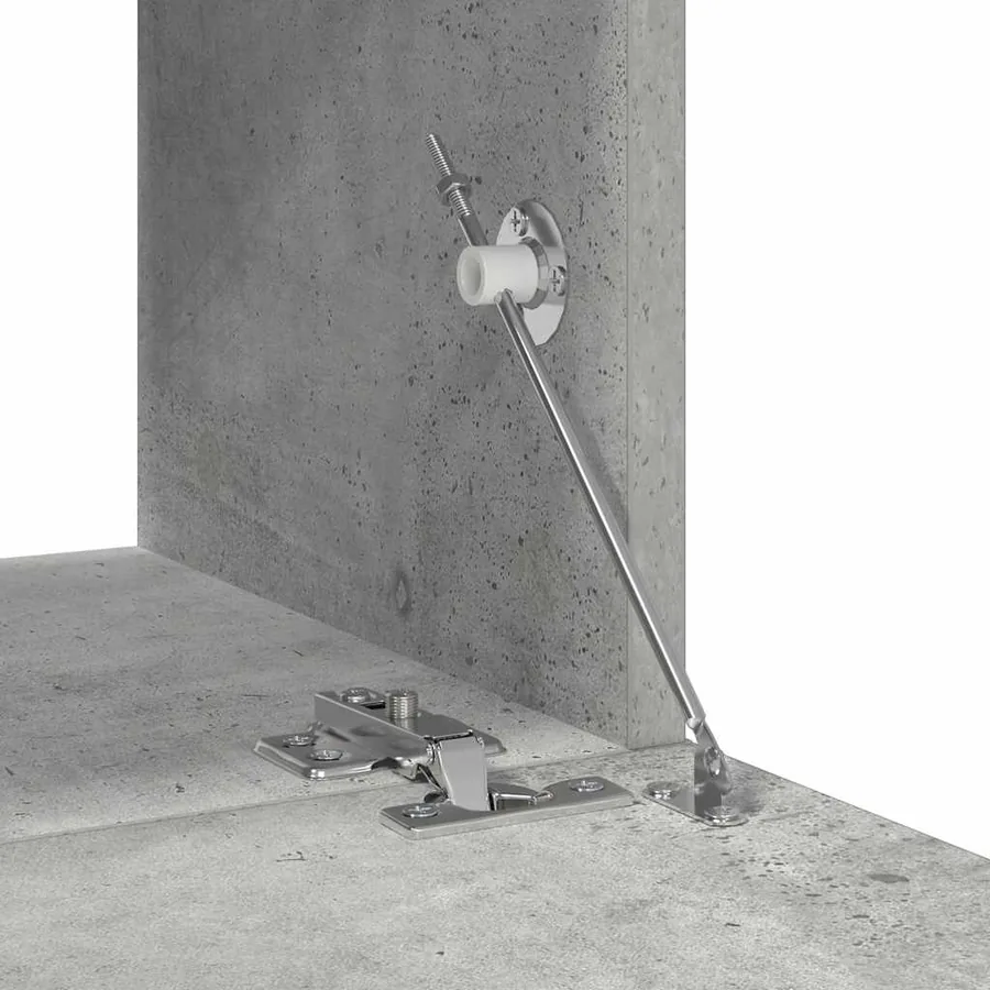 Ensemble de meubles TV 4 pcs Gris béton Bois d'ingénierie - 9