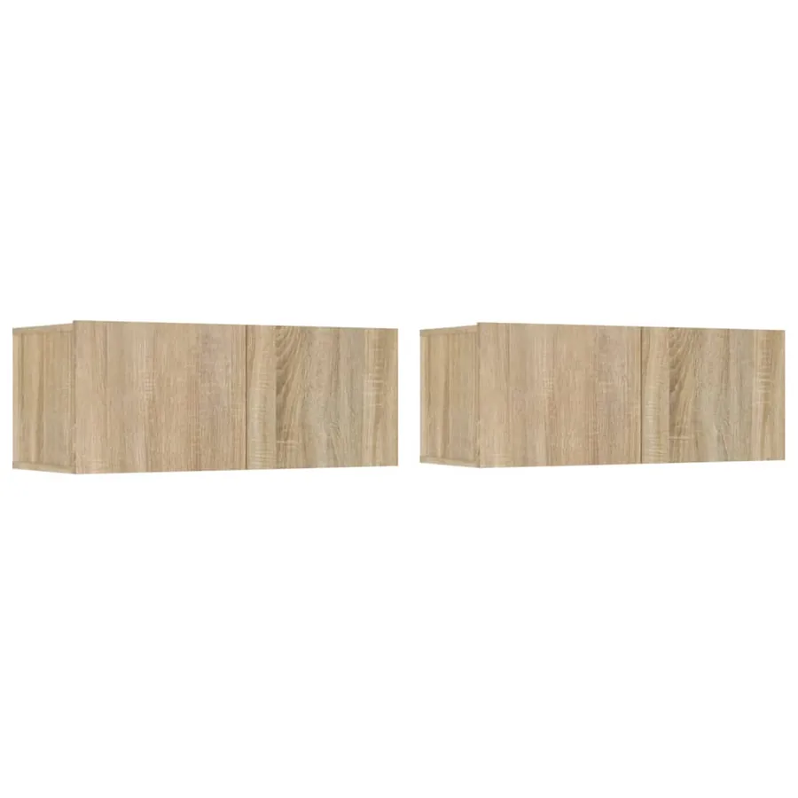 Ensemble de meubles TV 4 pcs Chêne sonoma Bois d'ingénierie - 5