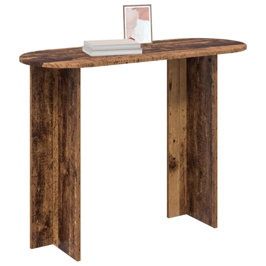 Table console Bois ancien 100 x 39,5 x 75 cm Bois d'ingénierie - 3
