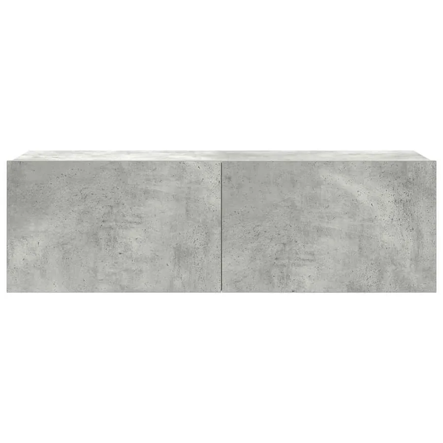 Ensemble de meubles TV 4 pcs Gris béton Bois d'ingénierie - 9