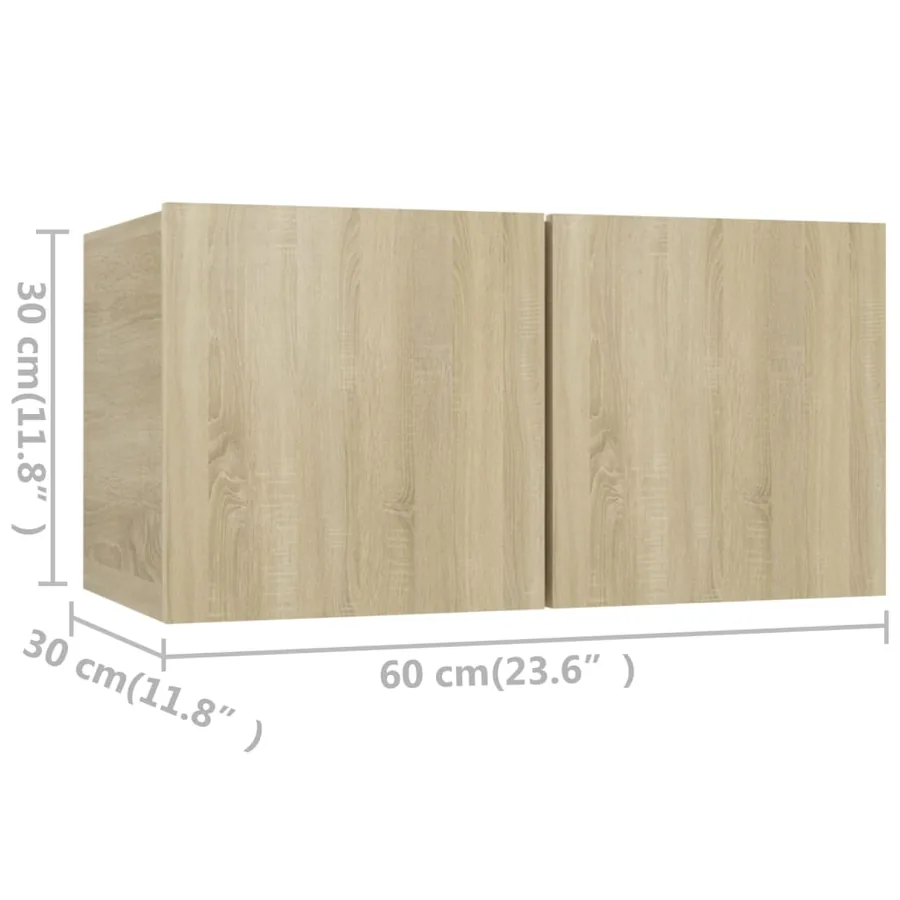Ensemble de meuble TV 6 pcs Chêne sonoma Bois d'ingénierie - 8