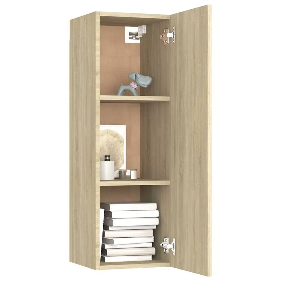 Meuble TV Chêne sonoma 30,5x30x90 cm Bois d’ingénierie - 8