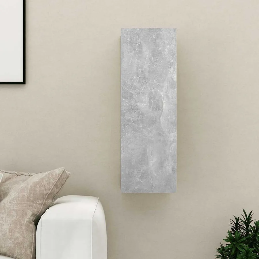 Meuble TV Gris béton 30,5x30x90 cm Bois d’ingénierie