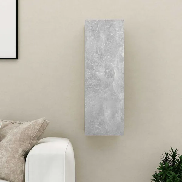 Meuble TV Gris béton 30,5x30x90 cm Bois d’ingénierie