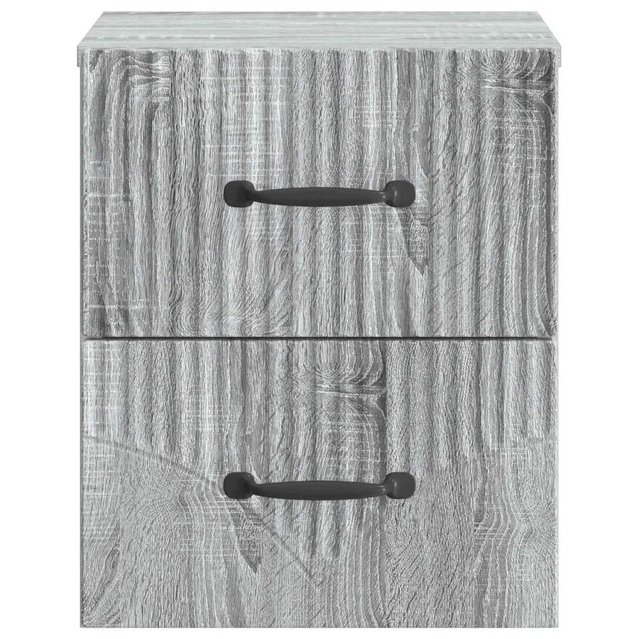 Cabinet de chevet mural 2 pcs Sonoma gris 34,5 x 33 x 40 cm - 7