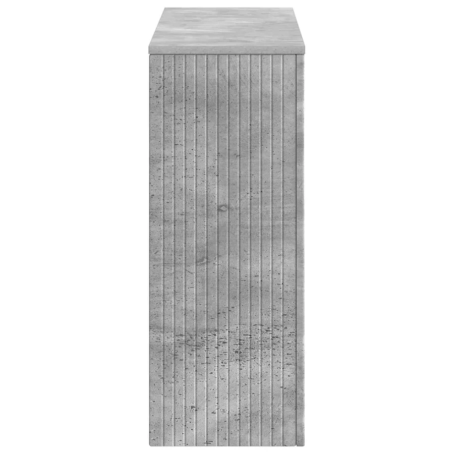 Table console Gris Béton 101 x 29 x 74 cm Bois d’ingénierie - 6