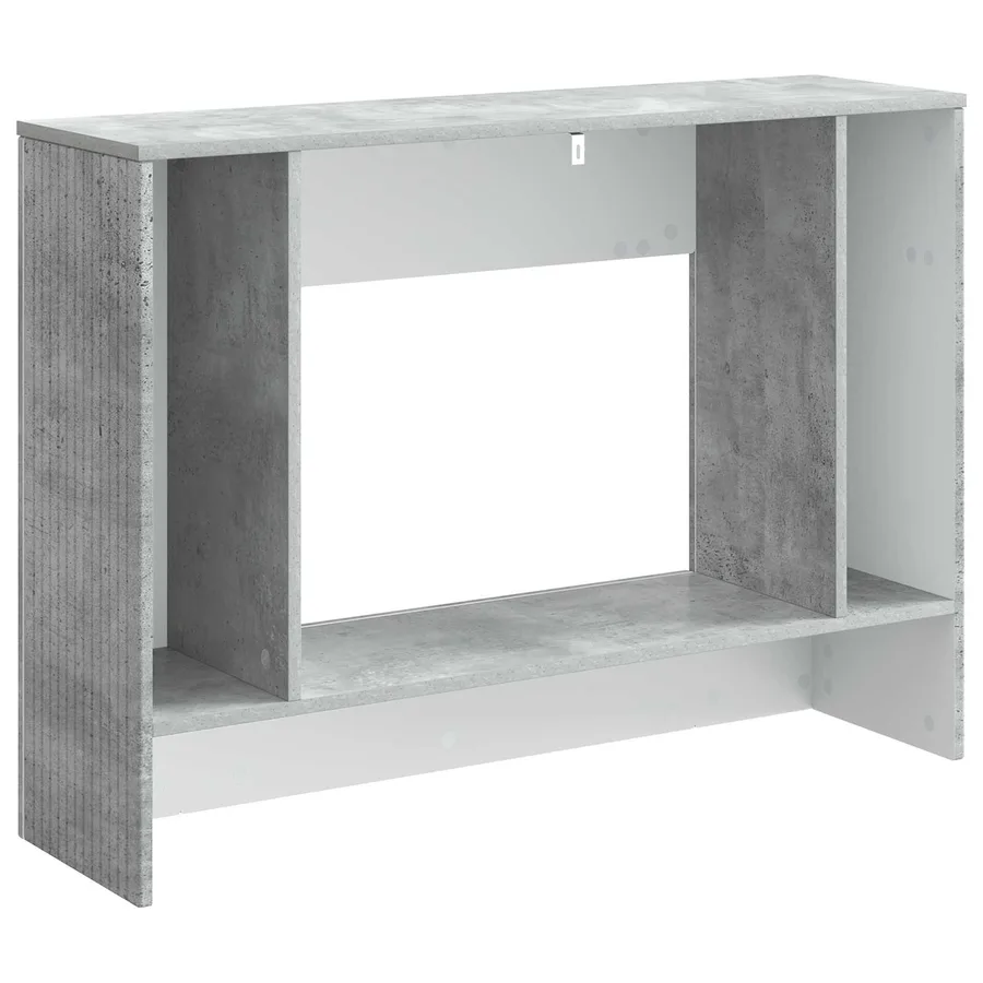Table console Gris Béton 101 x 29 x 74 cm Bois d’ingénierie - 7