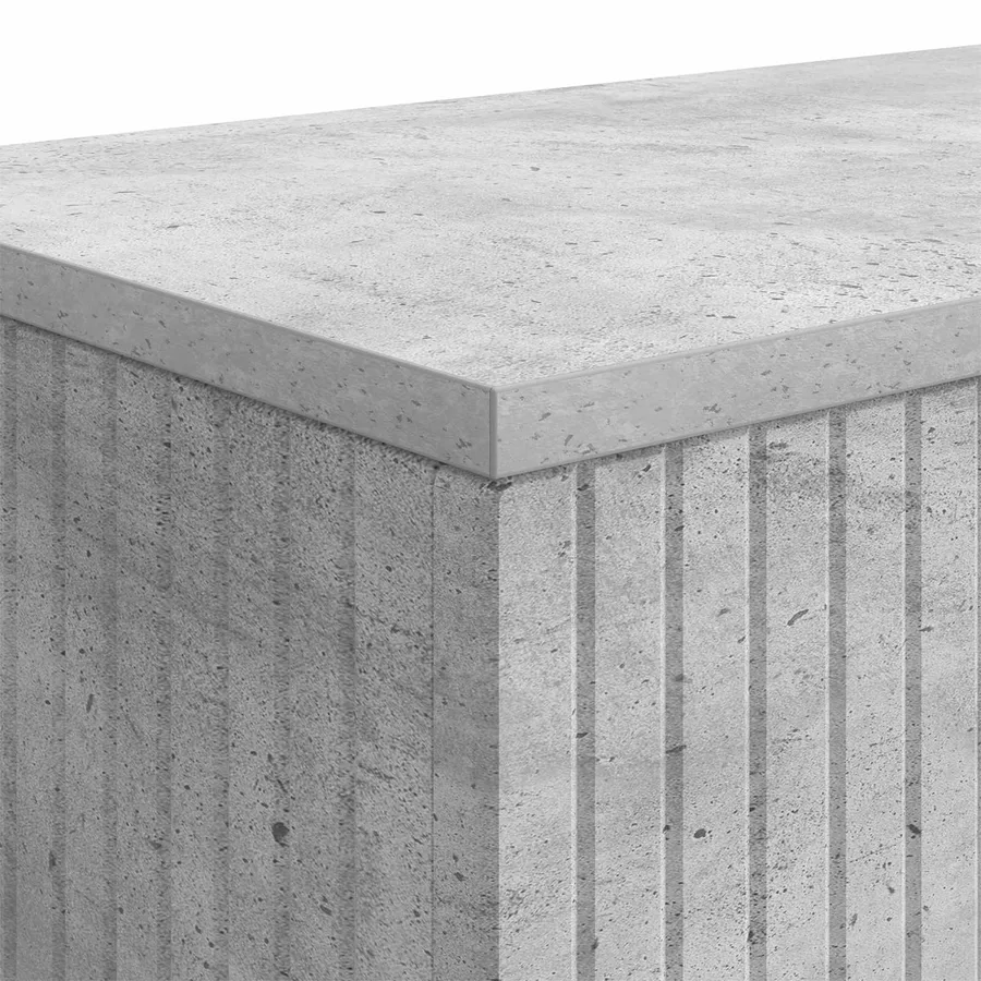Table console Gris Béton 101 x 29 x 74 cm Bois d’ingénierie - 8
