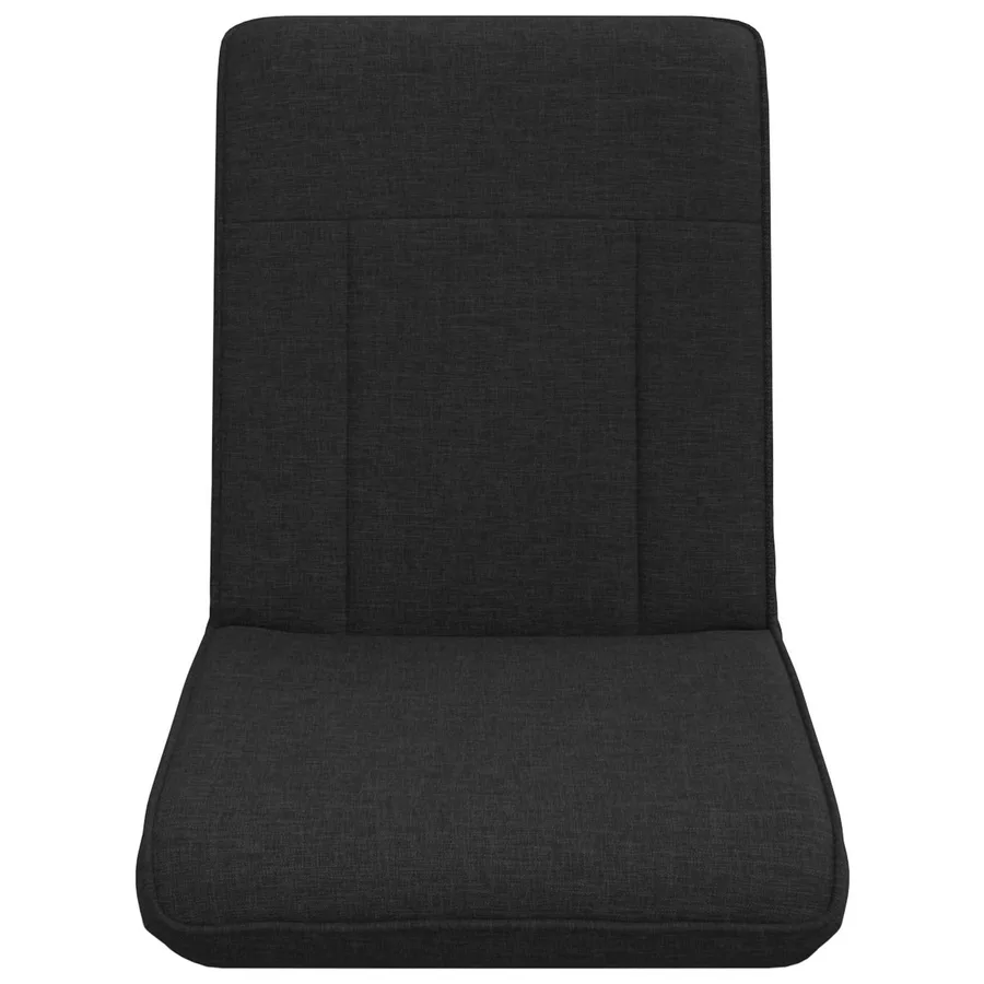 Fauteuil de sol ajustable Noir Tissu - 4