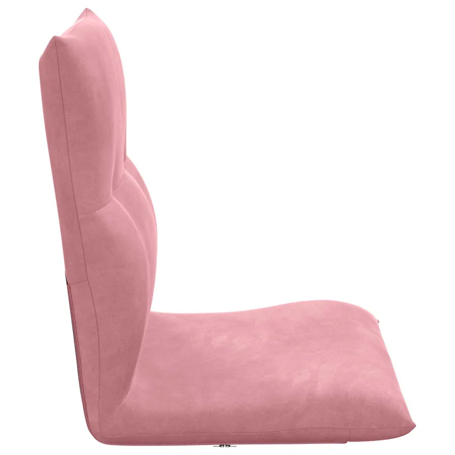 Fauteuil de sol ajustable Rose Velours - 5