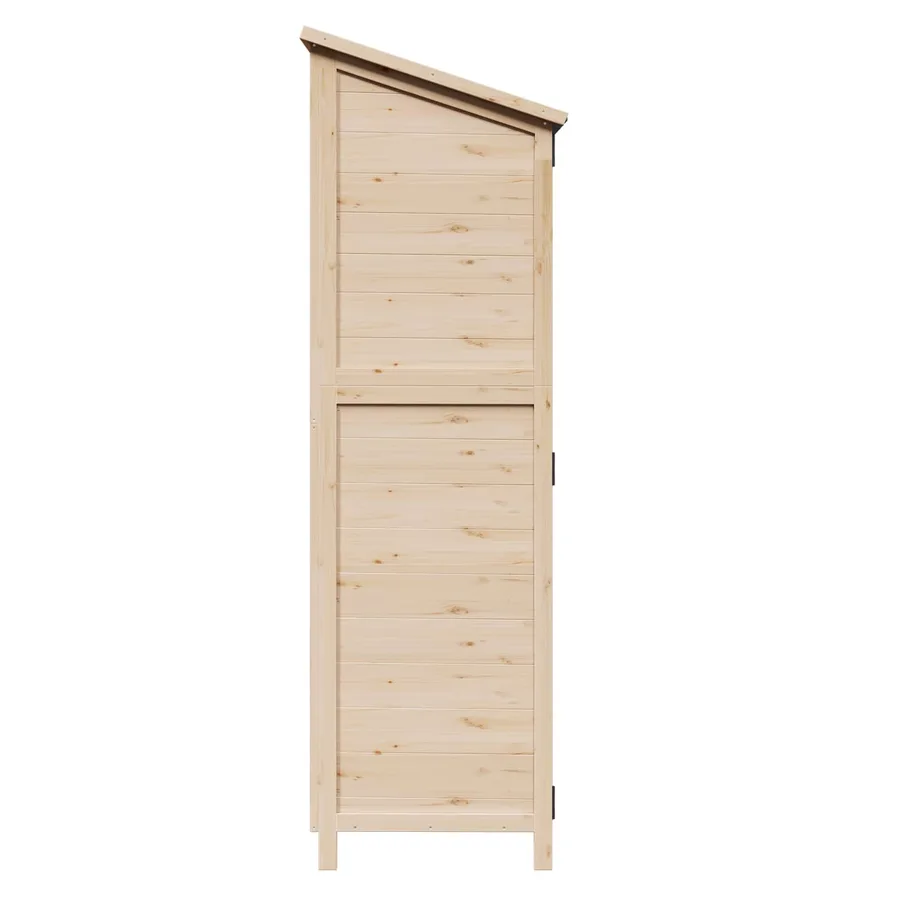 Abri de jardin avec toit Naturel 59,5 x 56 x 176,5 cm - 6