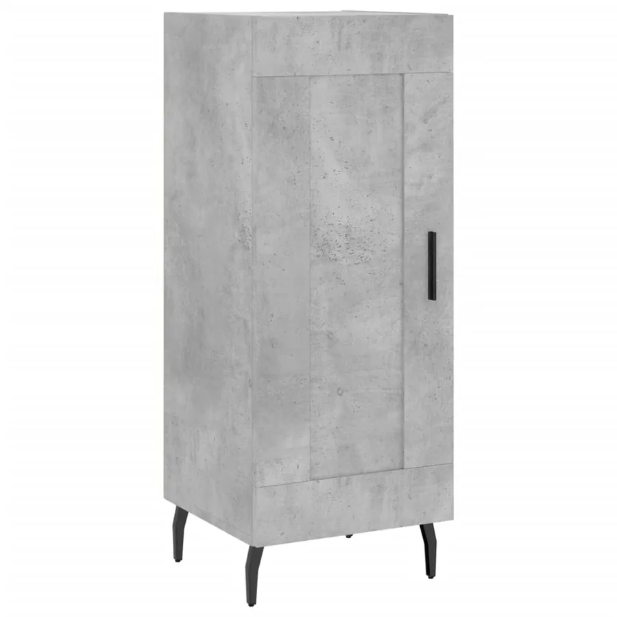 Buffet haut Gris béton 34,5x34x180 cm Bois d'ingénierie - 7