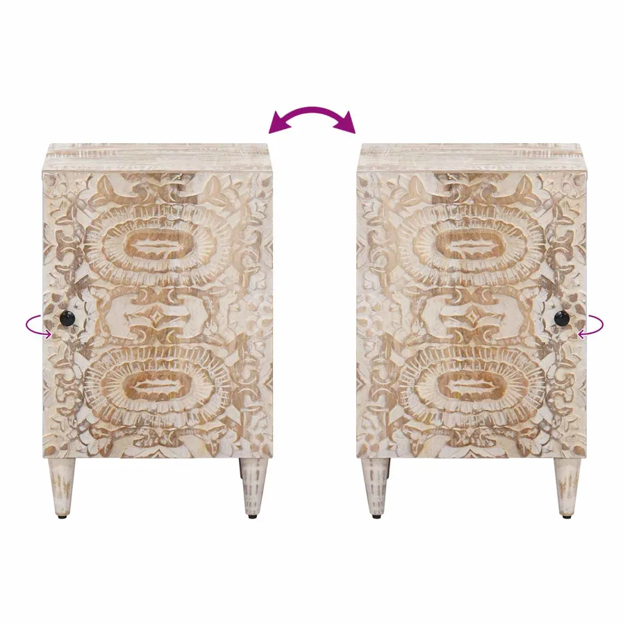 Armoire de salle de bain avec stockage Blanc 38 x 33,5 x 58 cm - 10