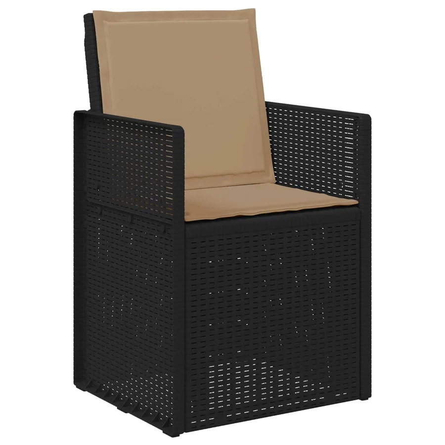 Ensemble de salle à manger pour jardin avec coussin 3 pcs PP - 6