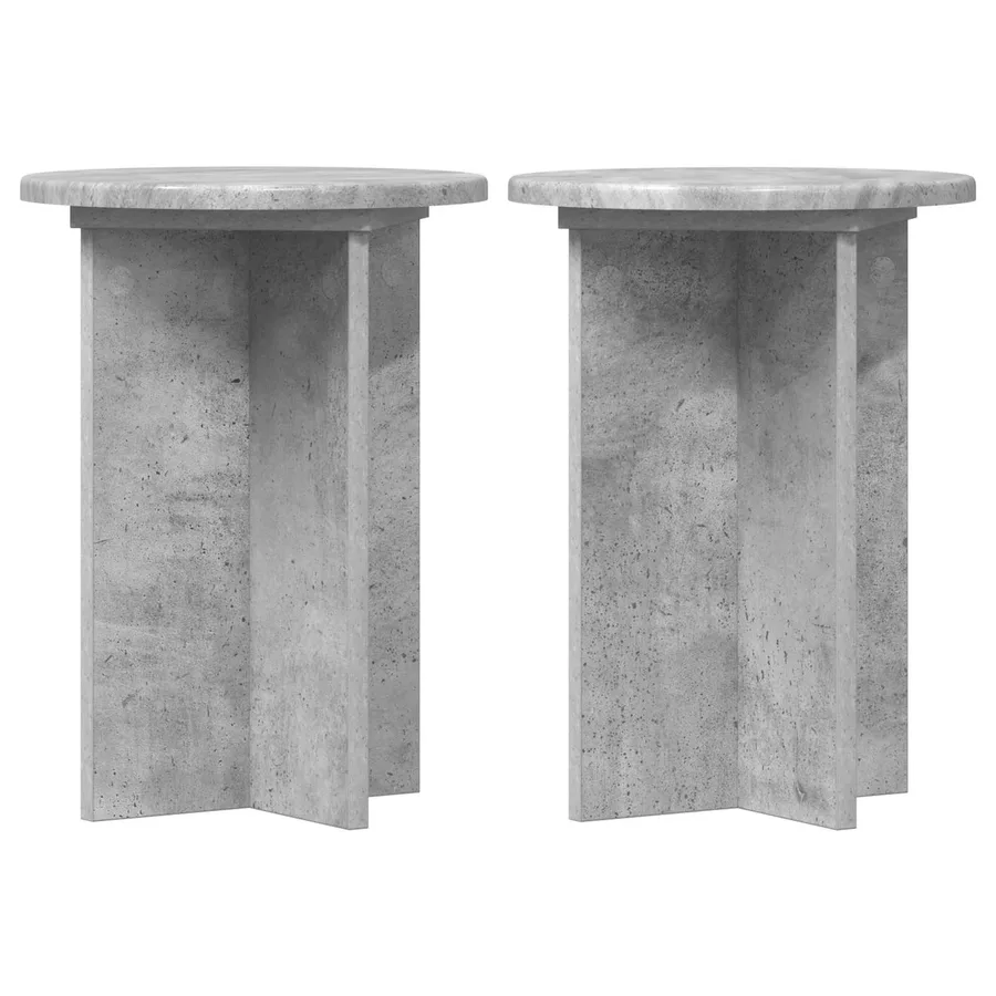 Support de Plante 2 pcs Gris béton Ø29,5 x 40 cm - 2