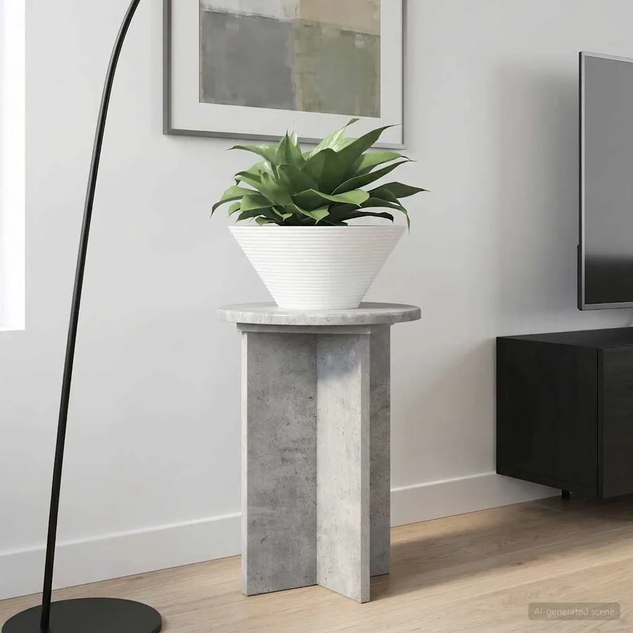 Support de Plante 2 pcs Gris béton Ø29,5 x 40 cm - 4