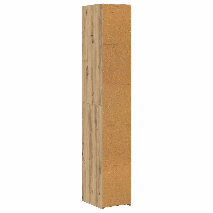 Haut Armoire Chêne artisanal 30 x 41 x 185 cm Bois d'ingénierie - 6